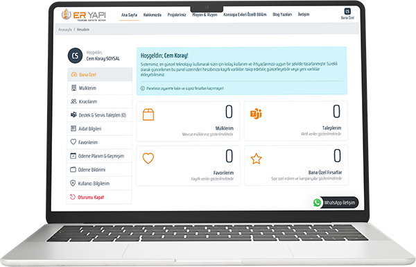 DataXpro İnşaat Kullanıcı Paneli